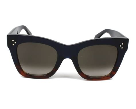 celine sunglasses cl 41090 s blue and havana 50mm|Celine Catherine CL41090/S QLT 50 23 Sunglasses .